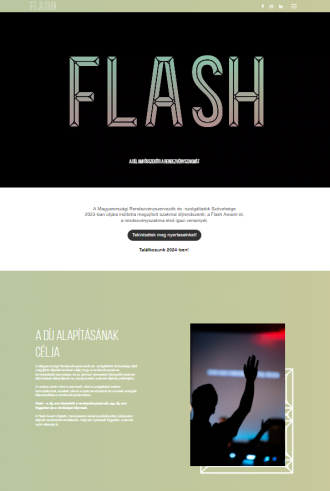 Flash Award weboldal